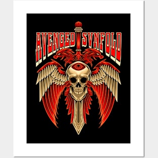 avenged sevenfold fantasy sword emblem Posters and Art